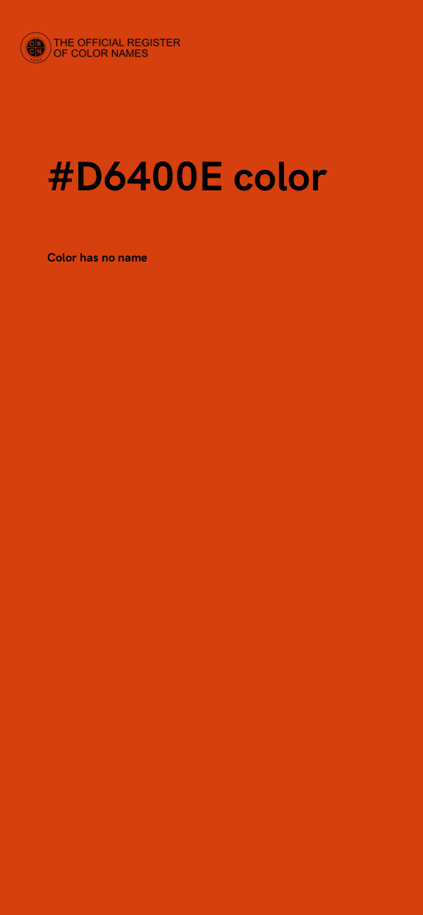 #D6400E color image