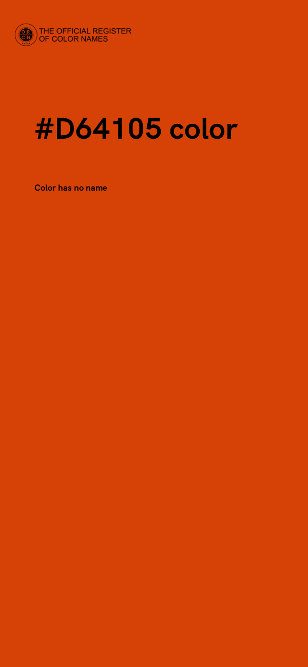 #D64105 color image