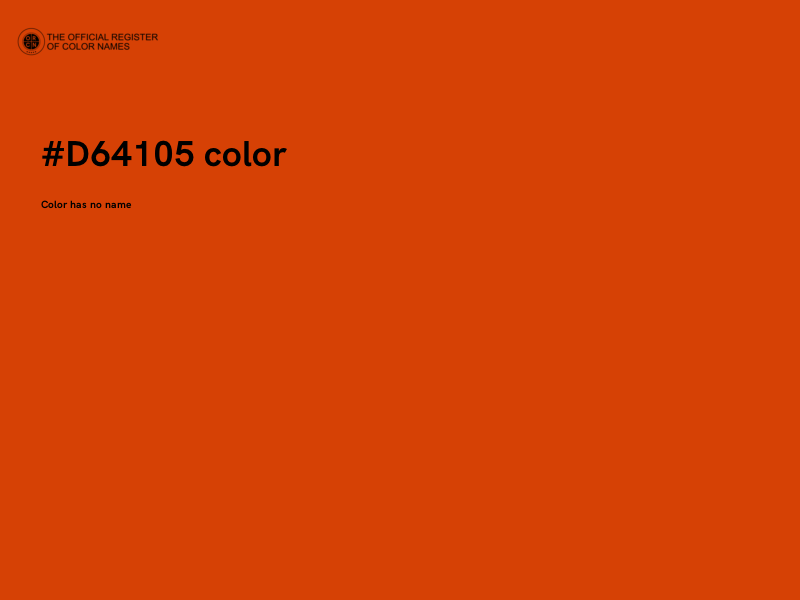 #D64105 color image