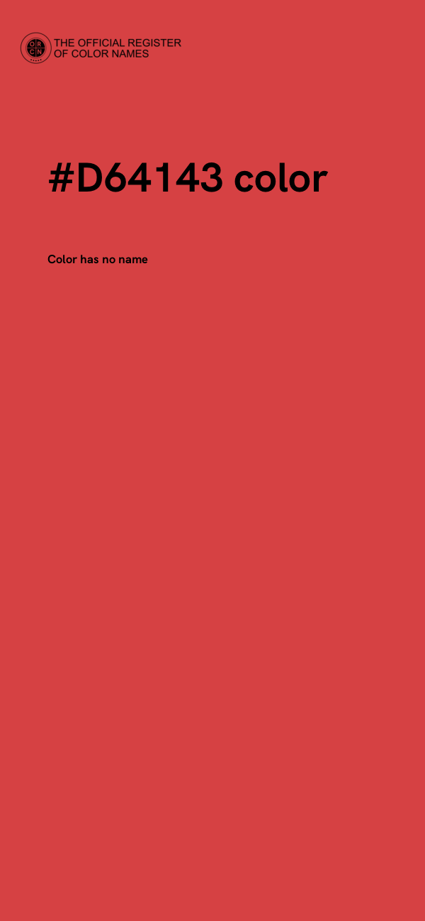 #D64143 color image