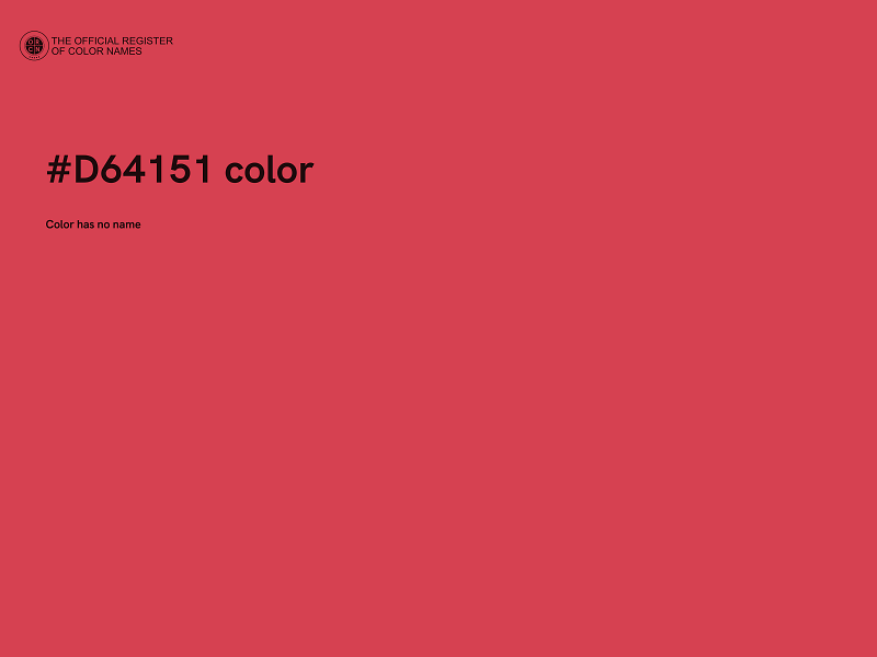 #D64151 color image