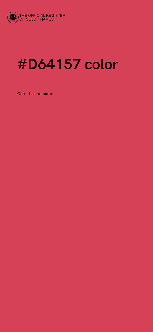 #D64157 color image