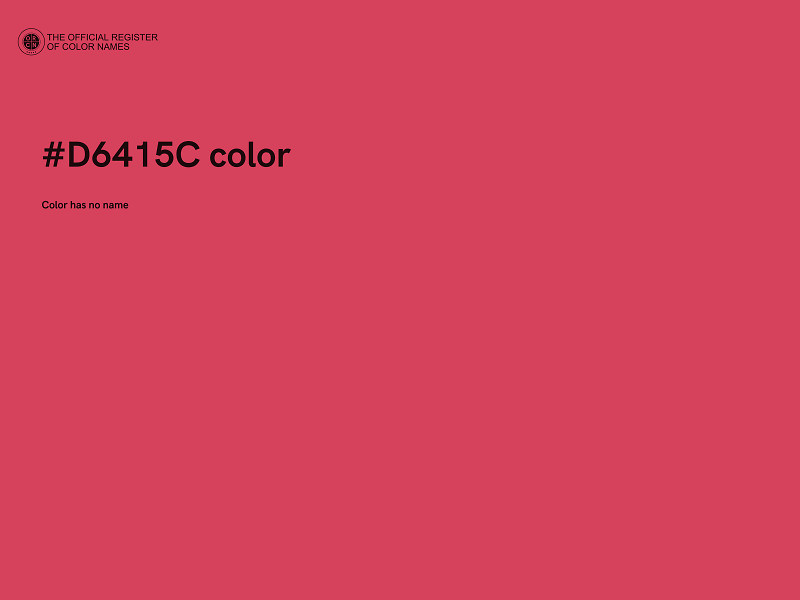 #D6415C color image