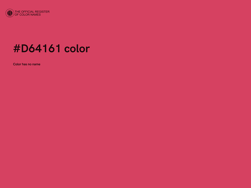 #D64161 color image