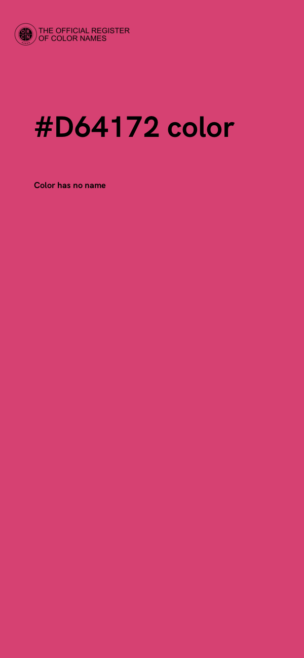 #D64172 color image