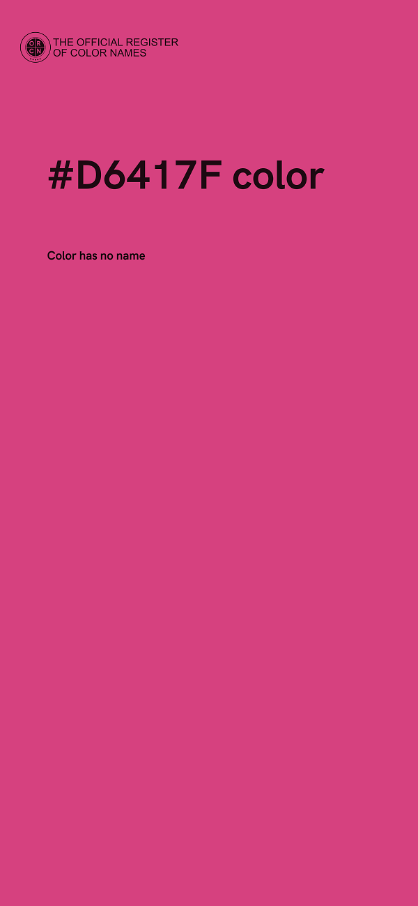 #D6417F color image