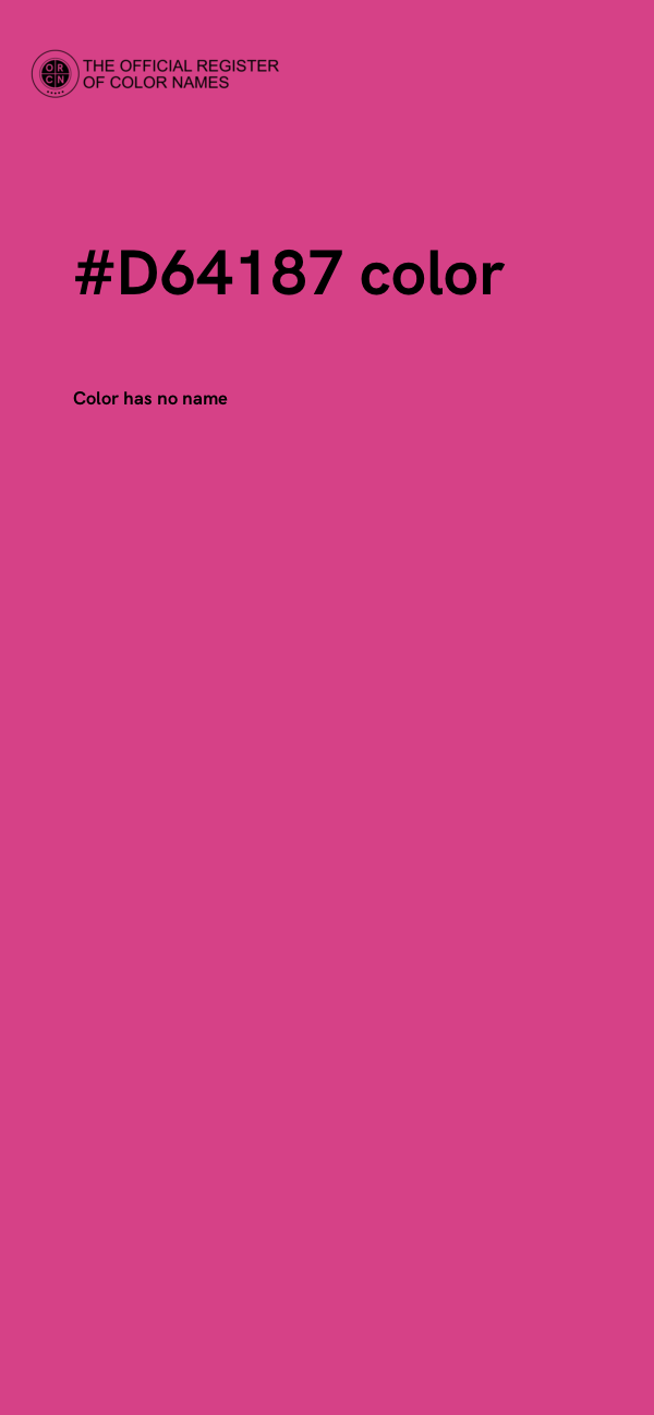 #D64187 color image