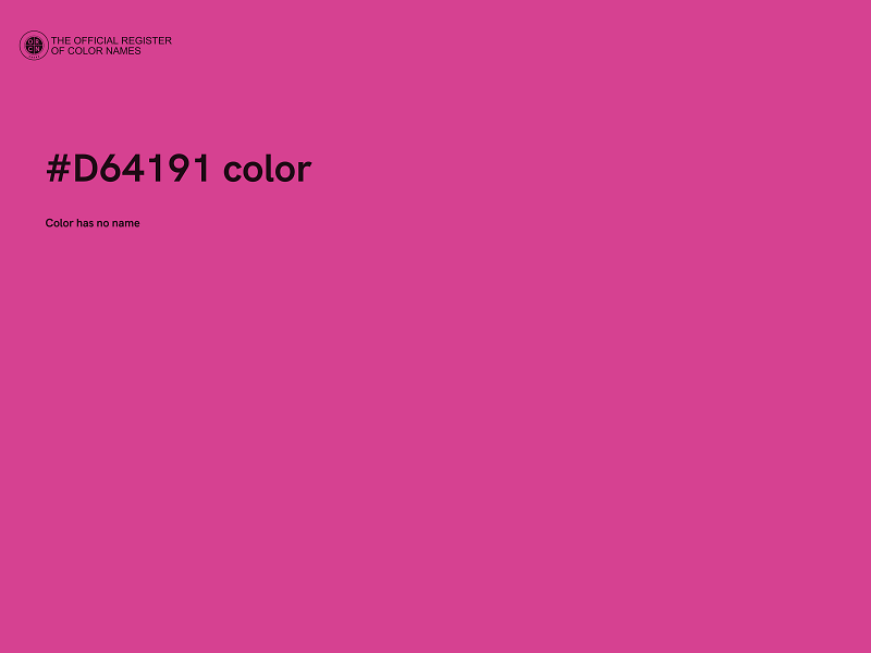 #D64191 color image