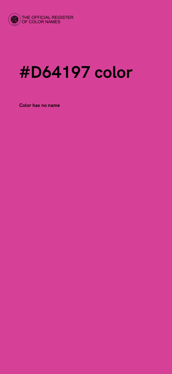 #D64197 color image