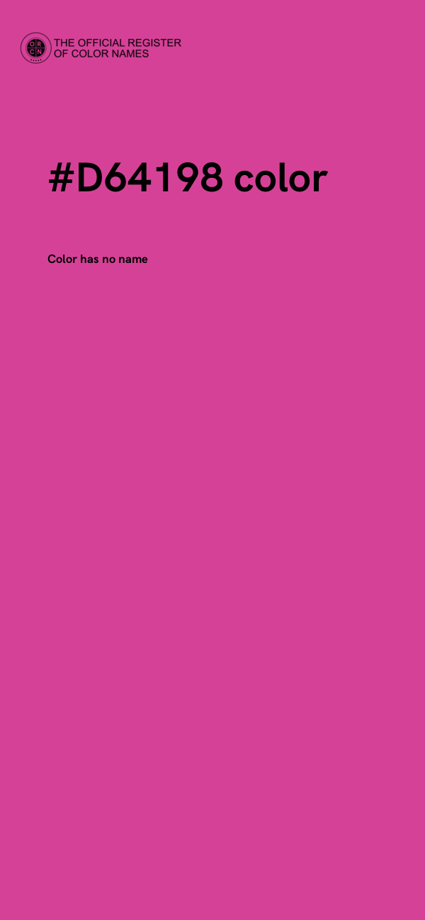 #D64198 color image