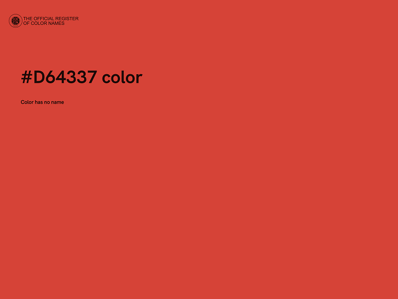 #D64337 color image