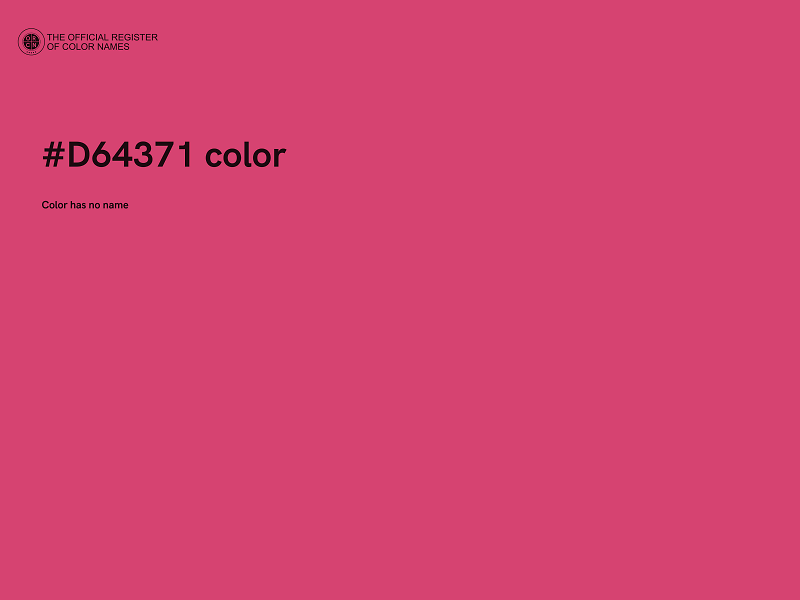 #D64371 color image