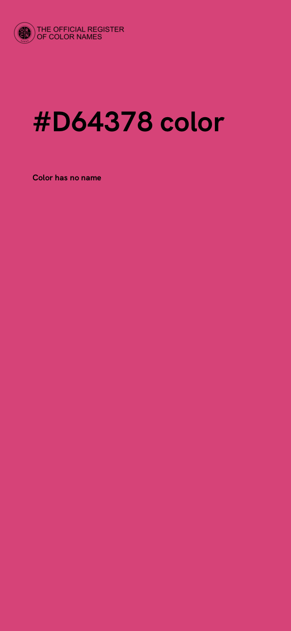 #D64378 color image