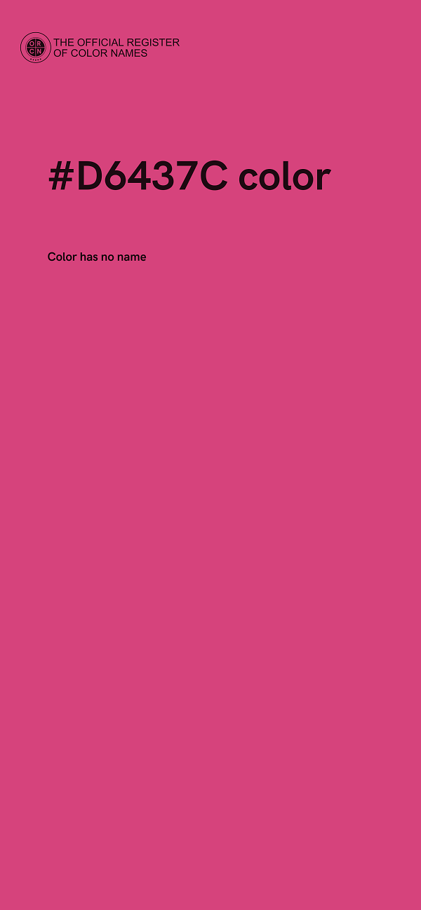 #D6437C color image