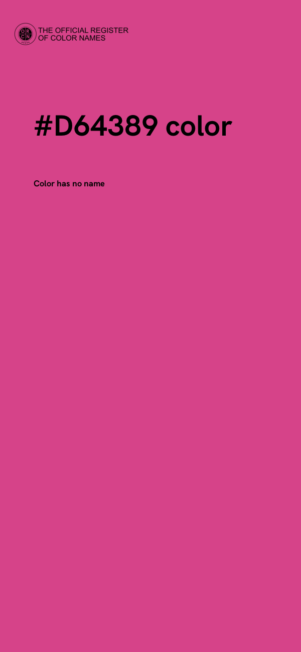 #D64389 color image