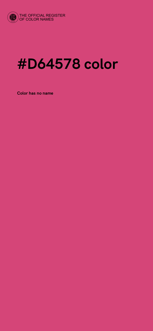 #D64578 color image