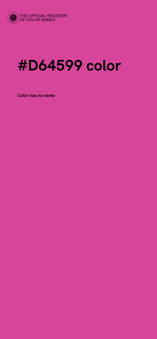 #D64599 color image