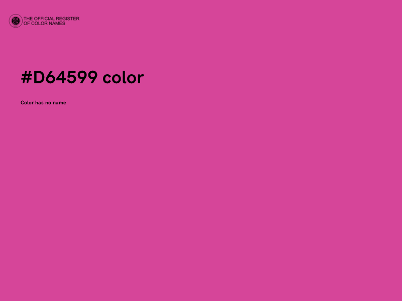 #D64599 color image
