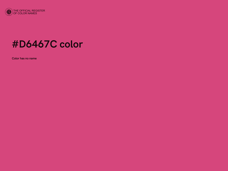 #D6467C color image