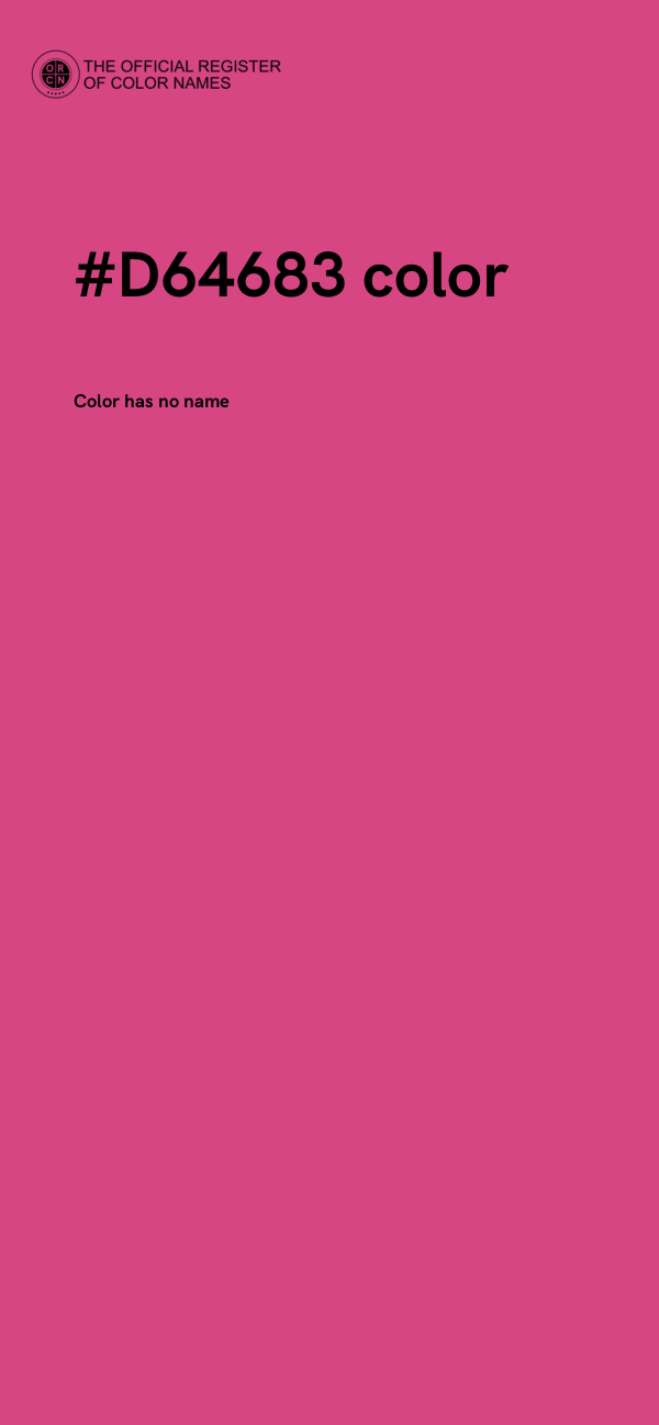 #D64683 color image