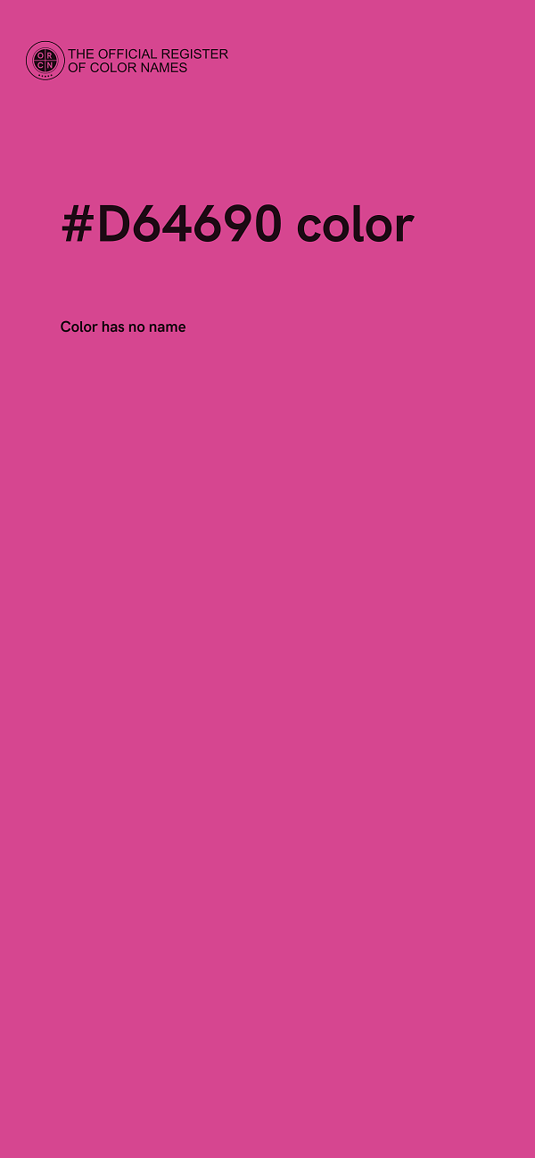 #D64690 color image