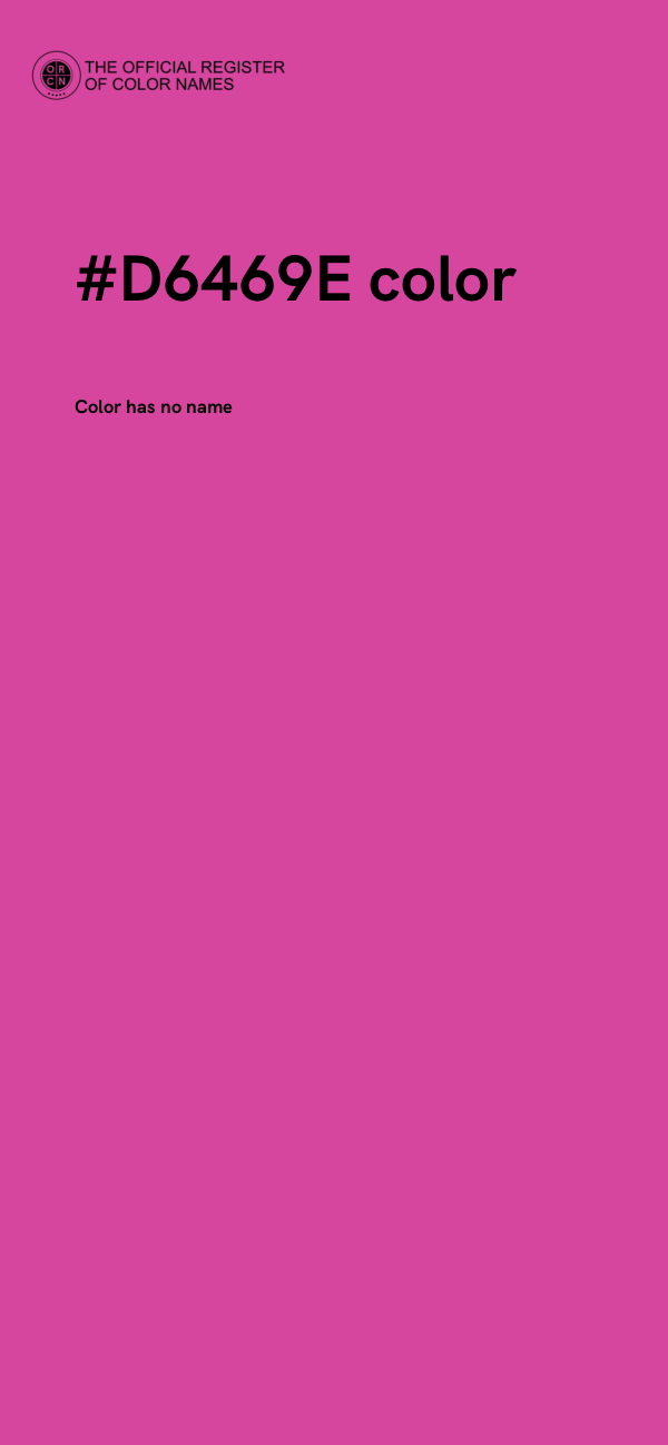#D6469E color image