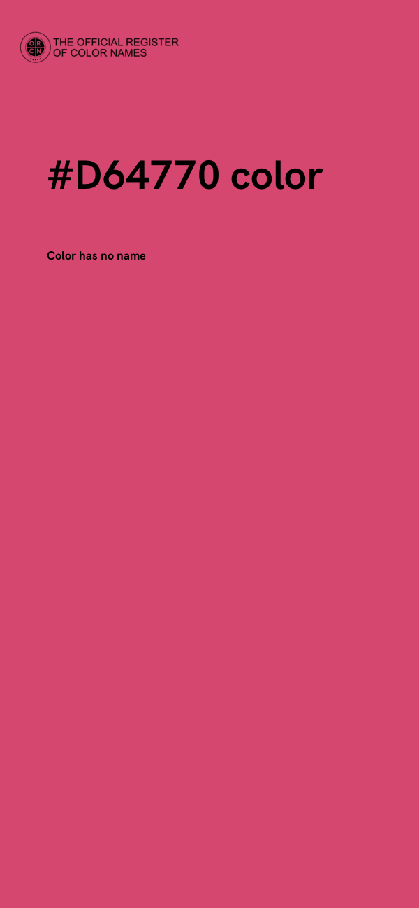 #D64770 color image