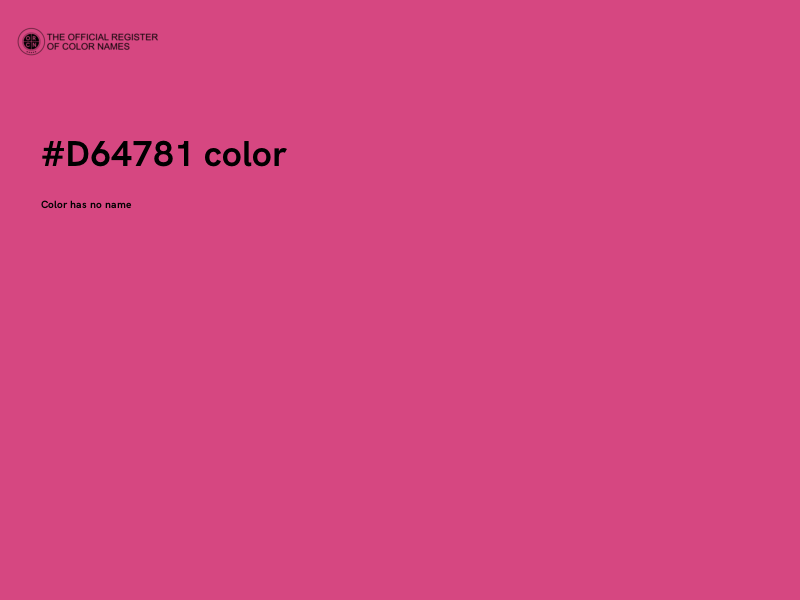 #D64781 color image