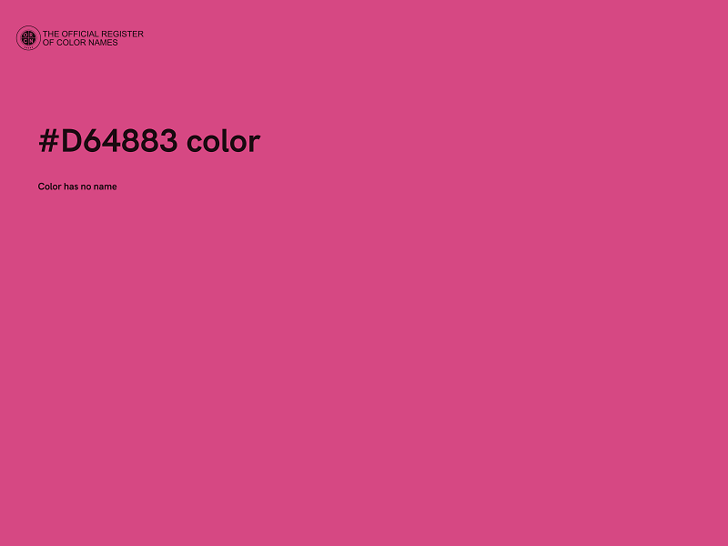 #D64883 color image