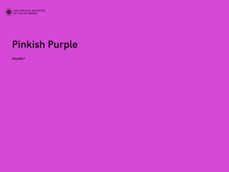 #D648D7 - Pinkish Purple color image