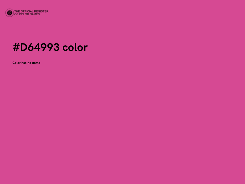 #D64993 color image