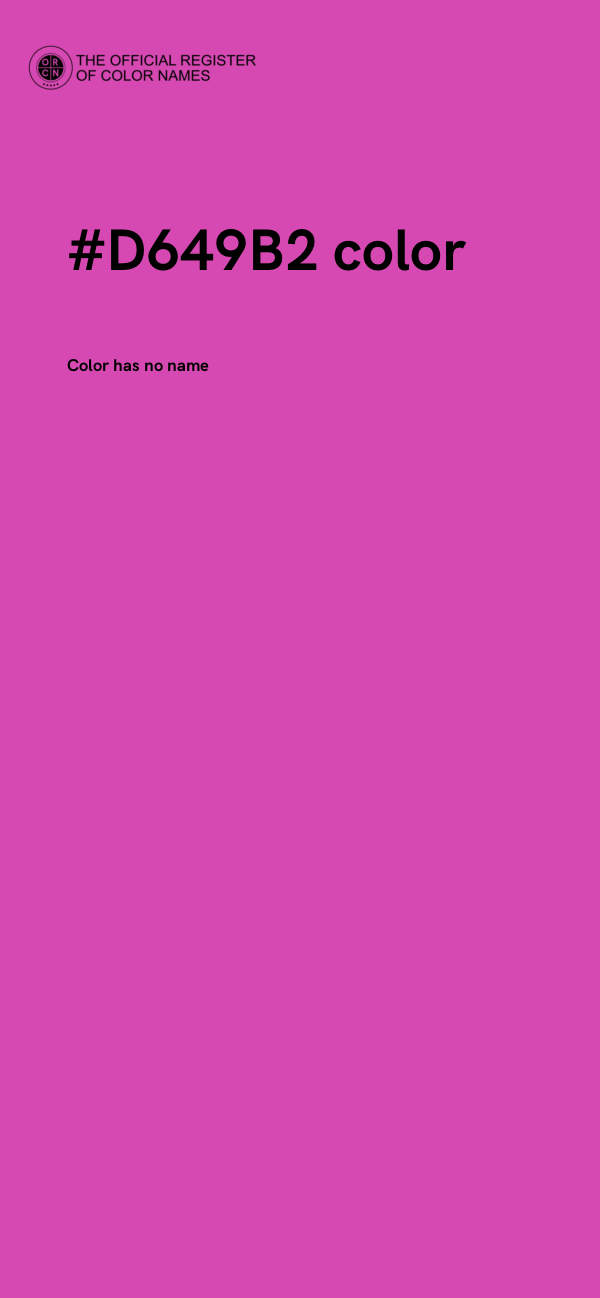 #D649B2 color image