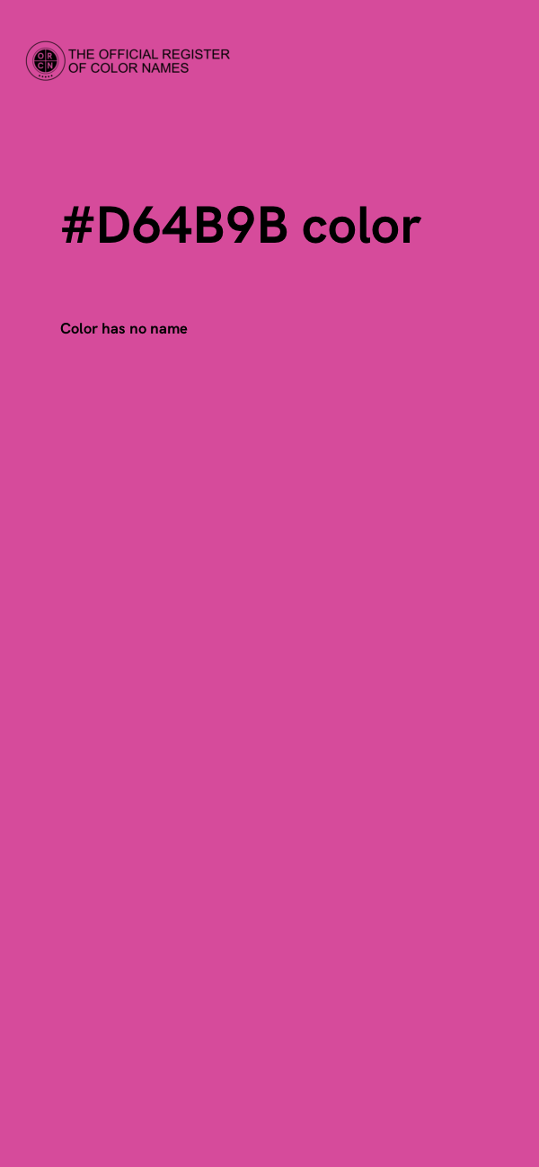 #D64B9B color image
