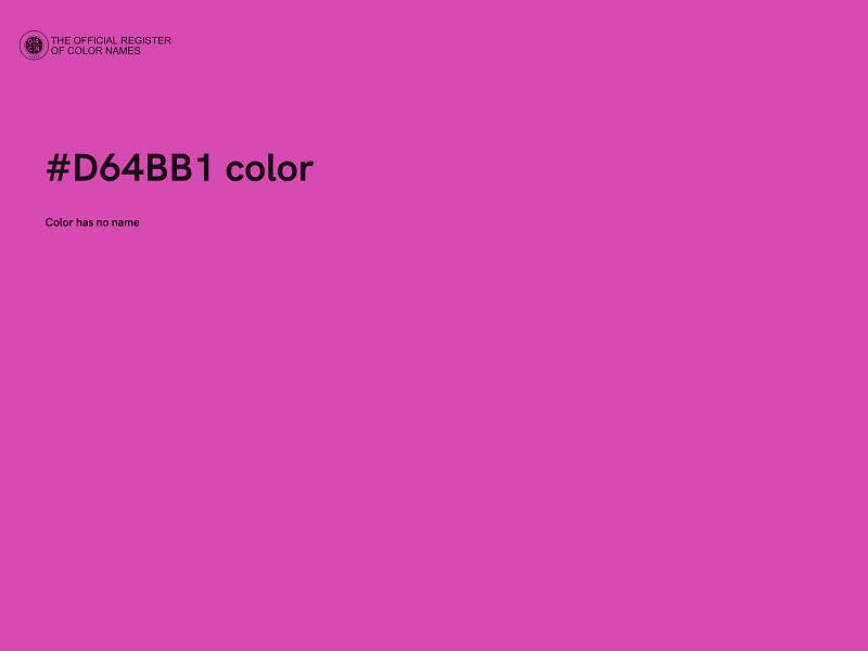 #D64BB1 color image