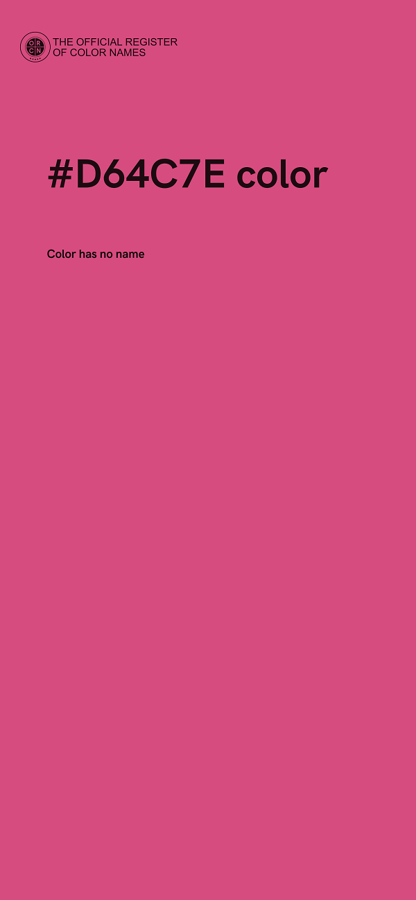 #D64C7E color image