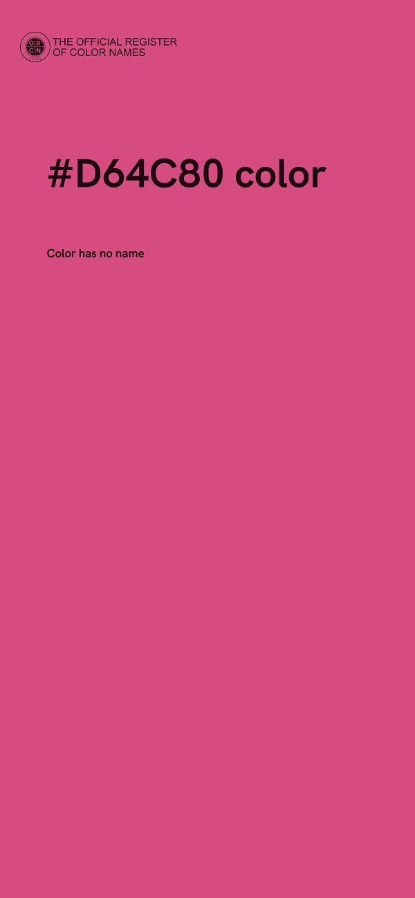 #D64C80 color image
