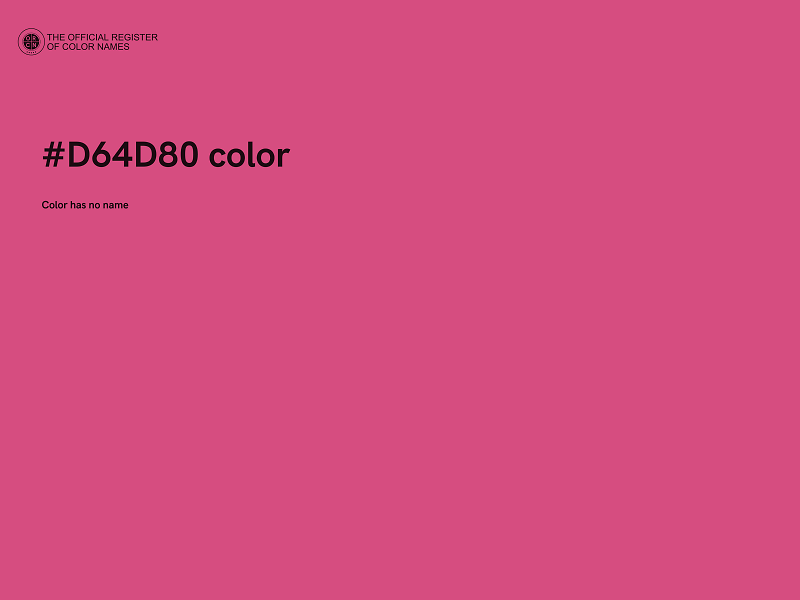 #D64D80 color image