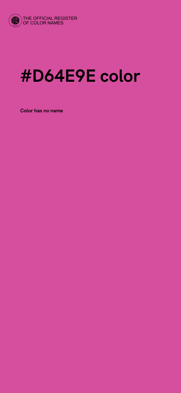 #D64E9E color image