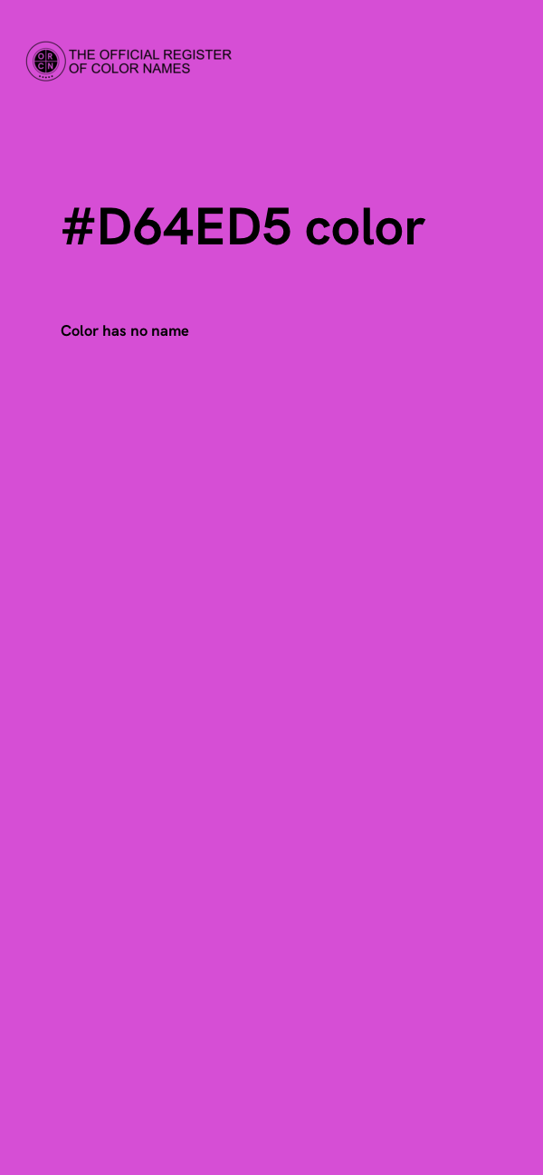 #D64ED5 color image