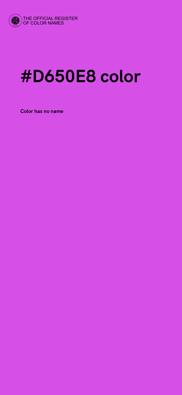 #D650E8 color image