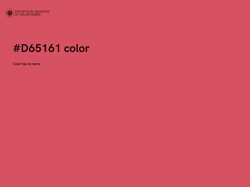 #D65161 color image