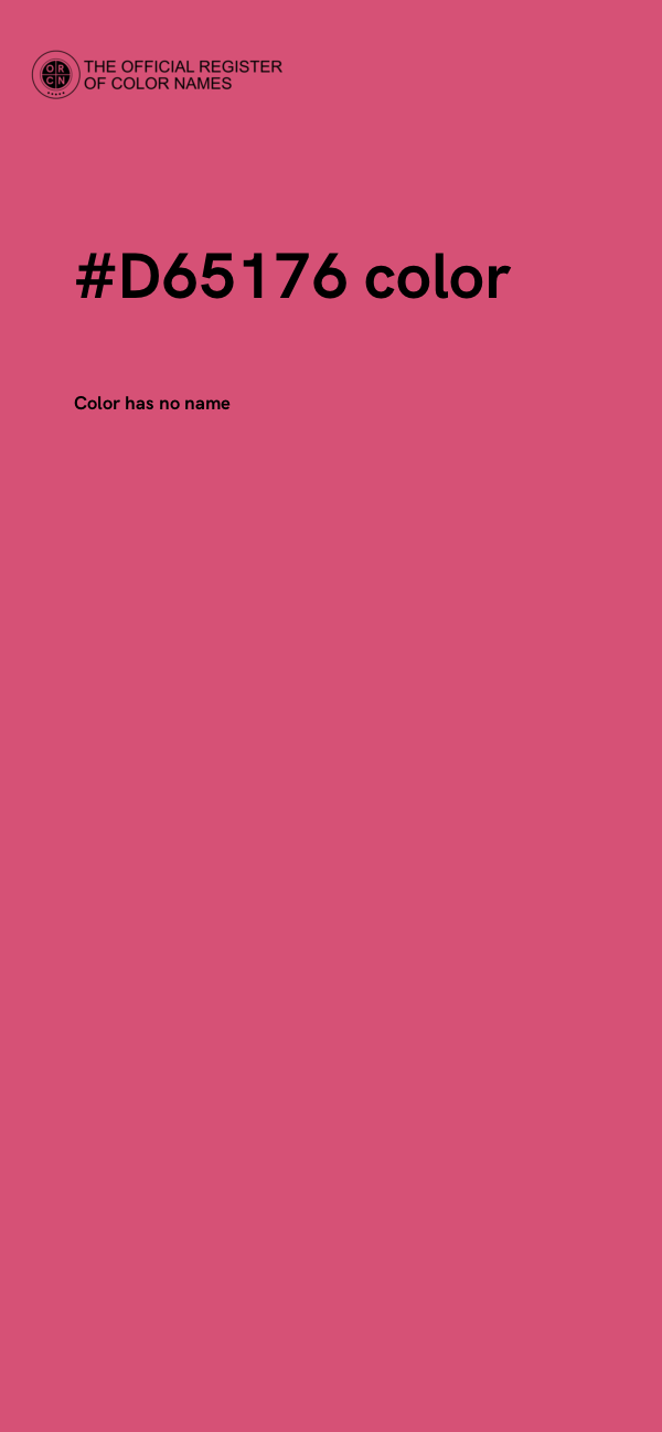 #D65176 color image