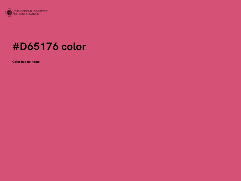 #D65176 color image