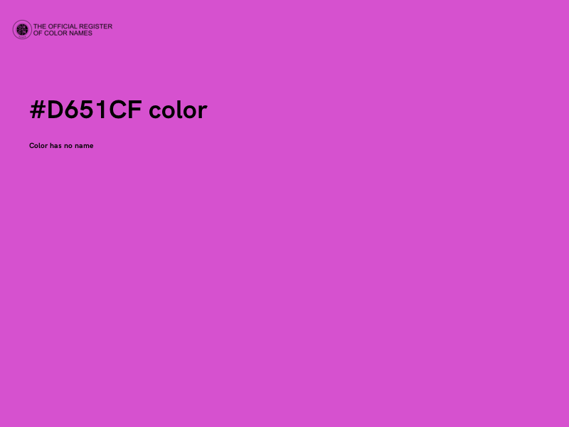 #D651CF color image