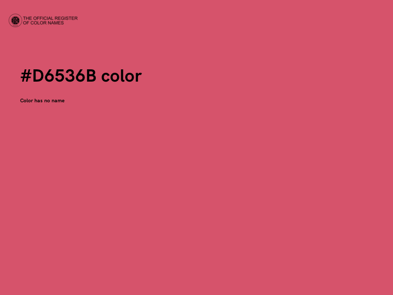 #D6536B color image