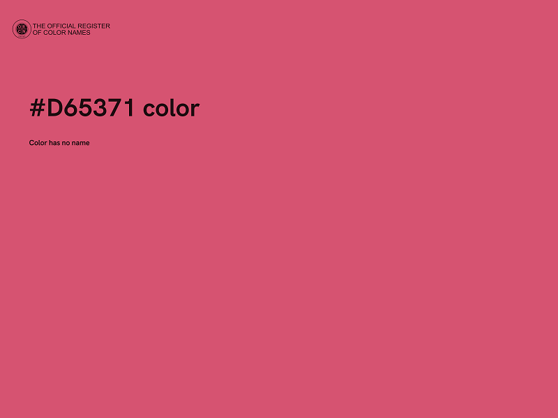 #D65371 color image