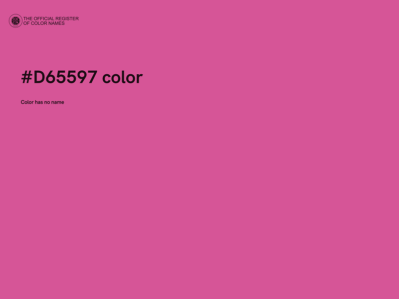 #D65597 color image