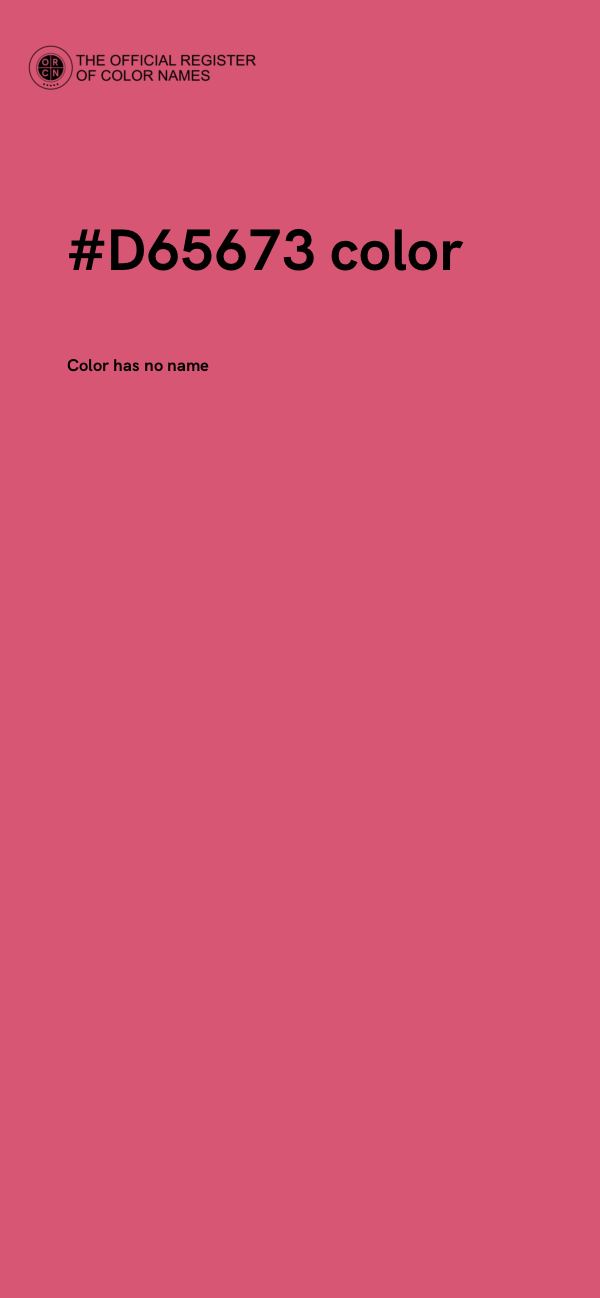 #D65673 color image