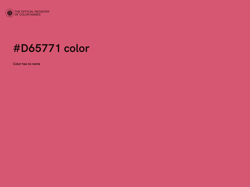 #D65771 color image