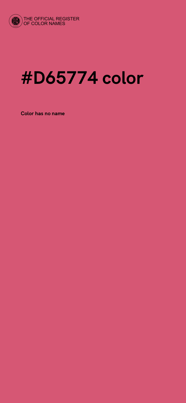 #D65774 color image